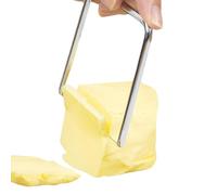 Lira De Queso Acero Inoxidable Cortador De Queso En Forma De U, Rebanador Alambre De Mantequilla Cortador De Cubos De Queso Portátil, Para Queso En Bloque Cortadora De Queso Para Queso Duro