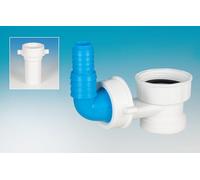 LIRA SPA A.8550.01 tee Anti-Ruido para CONECTAR AL SIFÓN DESCAPE LAVAVAJILLA/Lavadora, Color Blanco