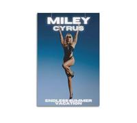 LIRAHRNNKA Miley Cyrus - Póster decorativo en lienzo para pared, decoración moderna para dormitorio, 60 x 90 cm, estilo sin marco