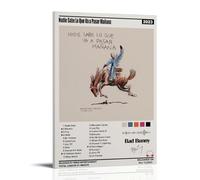 LIRAHRNNKA Póster decorativo de Bad Bunny Album Nadie Sabe Lo Que Va A Pasar Mañana, lienzo estético decorativo para pared, decoración moderna de dormitorio, 20 x 30 cm, estilo marco