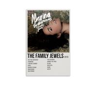 LIRAHRNNKA Póster decorativo de Marina Diamandis The Family Jewels, lienzo estético para decoración de pared, decoración moderna de dormitorio, 20 x 30 cm, estilo sin marco