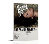 LIRAHRNNKA Póster decorativo de Marina Diamandis The Family Jewels, lienzo estético para decoración de pared, decoración moderna de dormitorio, 40 x 60 cm, estilo marco