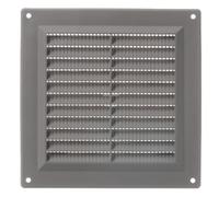 LIRAST Rejilla de Ventilación 150x150 mm Gris de Plástico ABS - Vent Cover para Pared o Techo - Rejilla de Aire con Diseño Clásico para Interior