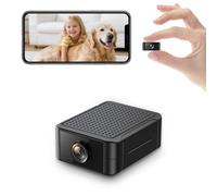 Liretope Mini Camara Espia, Camara Vigilancia WiFi Interior 4K Ultra HD con Batería Recargable (4H), Almacenamiento SD/Nube, Detección de Movimiento, App Móvil, Alertas en Tiempo Real