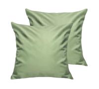 Lirex Fundas de Almohada Pack de 2, 300 Hilos 100% Algodón Transpirables y Suaves Cubrealmohadas, 60 x 60 cm, Verde