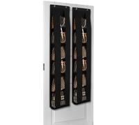 Lirex Organizador de Bolsos para Puerta, Pack de 2 con 6 Niveles, Organizador Ahorra Espacio para Puerta o Armario, Guardar y Organizar Bolsos, Colgador de Bolsos, Negro