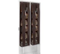 Lirex Organizador de Bolsos para Puerta, Pack de 2 con 6 Niveles, Organizador Ahorra Espacio para Puerta o Armario, Perfecto para Guardar y Organizar Bolsos, Colgador de Bolsos, Marron Oscuro