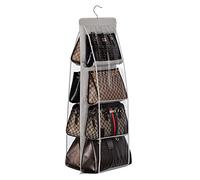 Lirex Organizador para Colgar Bolsos, de 8 Bolsillos Colgante, para Armario de Tela Oxford Armario Familiar, Dormitorio, Plegable y Ajuste Universal