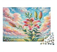 Lirio 1000 Piezas Cartón Resistente Orquídea Lak Rompecabezas Estándar Adolescentes 12-18 Relajación Regalo Día del Padre Regalo Premium 70x50cm/1000pcs
