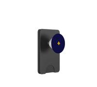 Lirio Amarillo, Flor de lis, LYS francés, Forma geométrica pequeña PopSockets PopWallet para MagSafe