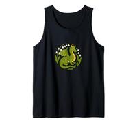 Lirio del Valle Dragón Ilustración Dragones de flores Camiseta sin Mangas