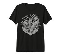 Lirio del Valle Flor Silvestre Celestial Luna Bruja Sol Camiseta Premium