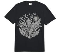 Lirio del Valle Flor Silvestre Celestial Luna Bruja Sol Comfort Colors Adult Heavyweight T-Shirt
