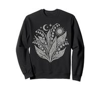 Lirio del Valle Flor Silvestre Celestial Luna Bruja Sol Sudadera