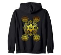 Lirios Flores Mandala Estilo Vintage Floral Ornamento Sudadera con Capucha