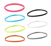 LiRRvb 7 diademas deportivas elásticas finas antideslizantes con agarre de silicona que absorbe el sudor para fútbol, correr, baloncesto, fitness, deportes, bandas elásticas para correr