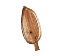 LiRRvb Bandeja con forma de madera de gran tamaño para almacenamiento de alimentos, elegante té, aperitivos, sushi, para cocina, comedor, tardes, bandeja de té