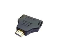 LiRRvb Cable HDTV de 1080p para proyector de datos de computadora, conexión estándar HDTV macho a doble hembra, acoplador, divisor portátil para juegos