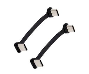 LiRRvb Cable USB 2.0 tipo C en ángulo recto de 8 pulgadas, carga rápida, no torsión, conector de metal para uso de carga electrónica