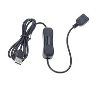 LiRRvb Cable USB con interruptores macho a hembra en línea de extensión de palanca de apagado, adecuado para grabadora de viaje, lámpara de escritorio, ventilador, portátil, cable de carga USB
