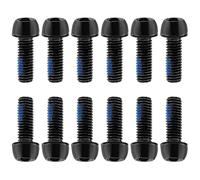 LiRRvb Juego de 12 pernos para bicicleta de carretera con arandela, tornillos de fijación de brazo de manivela y pinza de freno de repuesto para elevadores de bicicleta de carretera