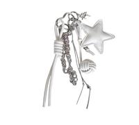 LiRRvb Multifuntional Star Decors Mochila Charm Aleación Bowknot Soporte para Dormitorio Estudio o Eventos Especiales Atmósferas Forma de Estrella Accesorio, a, Talla única