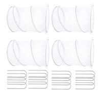 LiRRvb Paquete de 4 protectores de plantas reutilizables plegables para proteger flores y verduras