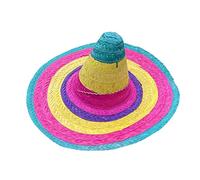 LiRRvb Sombrero de paja para fiesta mexicana