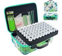 LIRUNQIU Contenedores de almacenamiento de pintura de diamantes, 120 ranuras, accesorios de arte de diamante y kits de herramientas, caja de almacenamiento para cuentas de joyería
