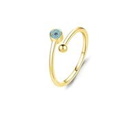 Lirzxin Alianzas de oro 750 de 18 quilates, anillos de boda para mujer, diseño de flores abiertas con turquesa y laboratorio, zafiro, anillos de amistad, anillos de pareja, oro amarillo, 16, Oro