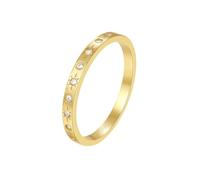 Lirzxin Anillo de boda para mujer, oro 750, 18 K, anillos para mujer, para compromiso, sol, diseño con moissanita, anillo de boda, anillos de boda, anillos de pareja, oro amarillo, 16, Oro amarillo de