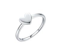 Lirzxin Anillo de compromiso para mujer, oro blanco 750 de 18 K, anillos de boda para mujer, diseño de corazón, anillos de boda, anillos de boda, anillos de pareja, oro blanco, 16, Oro blanco de 9