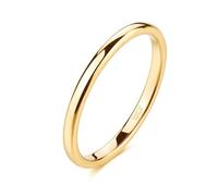 Lirzxin Anillo de mujer y hombre, de tungsteno, anillo alianza anillos mujer hombre clásico simple 2 mm-8 mm ancho brillante liso, Tungsteno, Sin gemas.