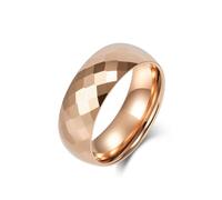 Lirzxin - Anillo para mujer, hombre, tungsteno, para mujer, hombre, anillos de boda, compromiso, promesa, anillos para pareja, diseño de rombo pulido de 2 mm - 8 mm, Tungsteno, Ninguna piedra preciosa