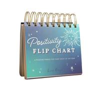 Lisa Angel Celestial Positivity Flip Chart - Almohadilla de escritorio | Pensamiento optimista y autoempoderamiento para cada semana del año