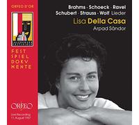 Lisa della Casa : Lieder choisis. Sandor.