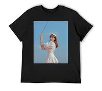 Lisa EcoConscious - Camiseta de manga corta sostenible de algodón para moda ética, Negro, M