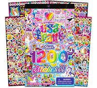 Lisa Frank calcomanía gigante Actividad Pad 2000 + pegatinas, 10 hojas de pegatinas, 15 escenas de juego interactivas, 25 páginas de diseño