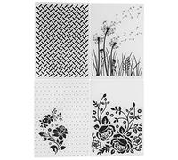 Lisa Horton - Carpetas de grabado en relieve de 15 x 11 x 2 pulgadas, 4 unidades, carpetas de plástico para hacer tarjetas, álbumes de recortes, plantillas en relieve, carpetas de papel para