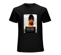 Lisa Left Eye Lopes Mugshot T-Shirt Graphic Men Top Shirt Black S