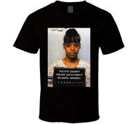 Lisa Left Eye Lopes Mugshot Unisex 100% Cotton Short-Sleeve T-Shirts Black XL