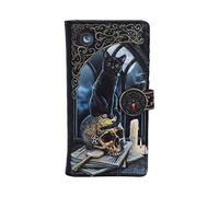 Lisa Parker Spirits of Salem - Monedero con diseño de Calavera de Gato Negro, 18,5 cm, Piel sintética, Negro, artículos de Regalo de Lisa Parker, Obra de Arte Spirits of Salem, Espacioso y Elegante,