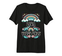 Lisa Vibes Only Cute Retro Girls Lisa Name Camiseta Premium