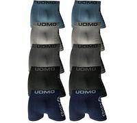 LisaModa Uomo Edition Mix - Pack de 10 calzoncillos sin costuras Multicolor. M/L