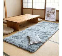 LISANSAN Alfombra Grande 220 x 220 cm Antideslizante Fácil de Limpiar Alfombra Peluda Salon Resistente a La Intemperie de Adolescente Niño y Niña, Gris Claro