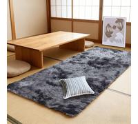 LISANSAN Alfombra Grande 270 x 280 cm Antideslizante Fácil de Limpiar Alfombra Peluda Salon Resistente a La Intemperie de Adolescente Niño y Niña, Gris Oscuro