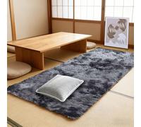LISANSAN Alfombras Salón 190 x 250 cm Pelo Largo Excelente Piel Sintética de Calidad Alfombra de Lana Dormitorio Talla para Habitacion Dormitorio Salon Comedor, Gris Oscuro