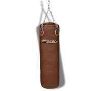 Lisaro Saco de boxeo profesional, 120 cm, adecuado para cualquier deporte, aprox. 35 - 38 kg, relleno/sin relleno, incluye cadena de acero de cuatro puntos, material de piel sintética (vinilo), color