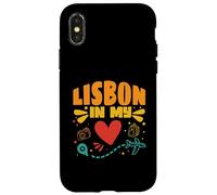 Lisboa en mi corazón - Souvenir de Viajero de Portugal Carcasa para iPhone X/XS