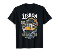 Lisboa Tranvía Arte Vintage Portugal Viaje Souvenir Lisboa Camiseta